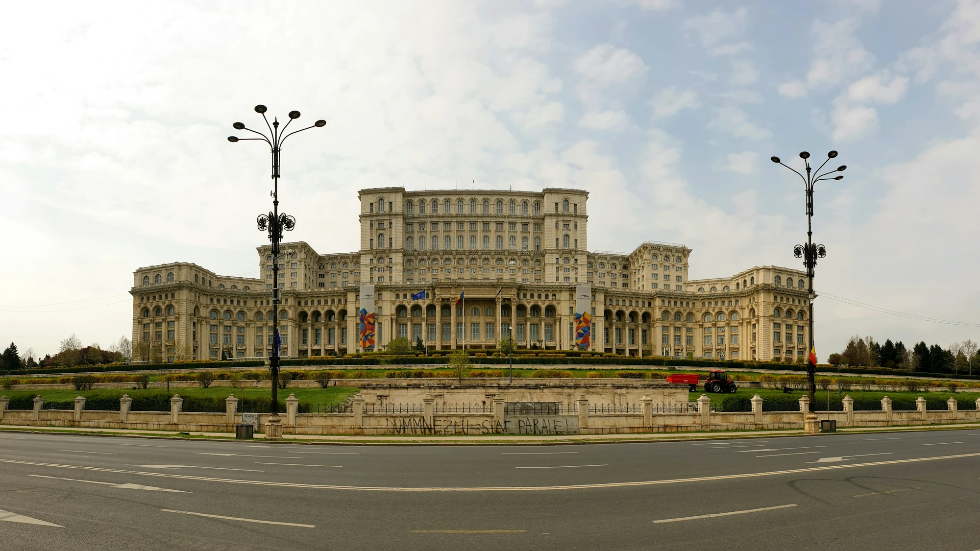 Day 1 Bucharest Old Town cobbled street view