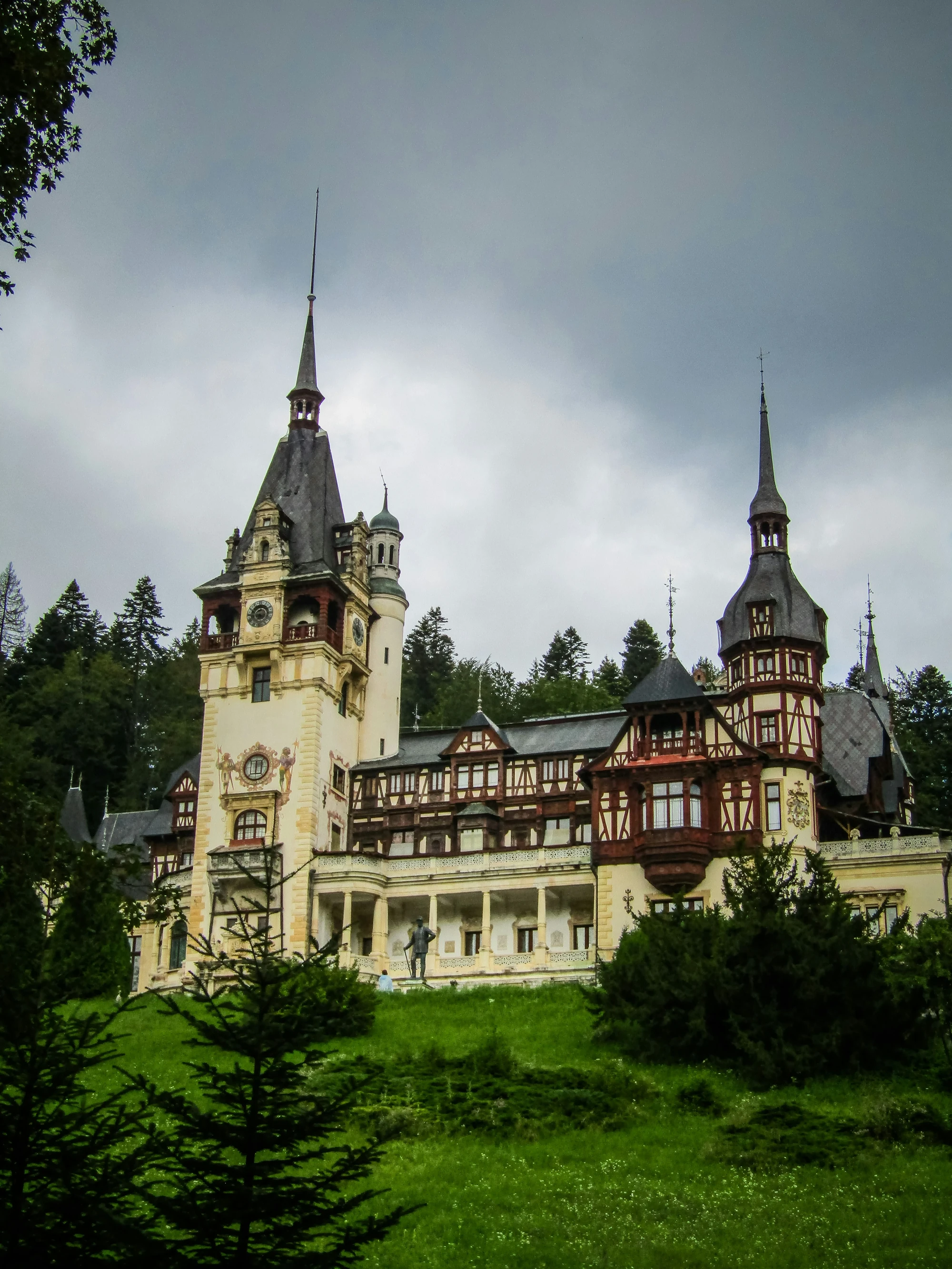 Day 2 Peleș Castle in Carpathian Mountains exterior